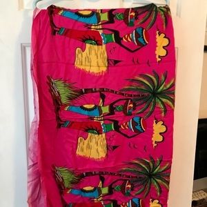 Kenyan handcrafted cotton printed scarf/wrap